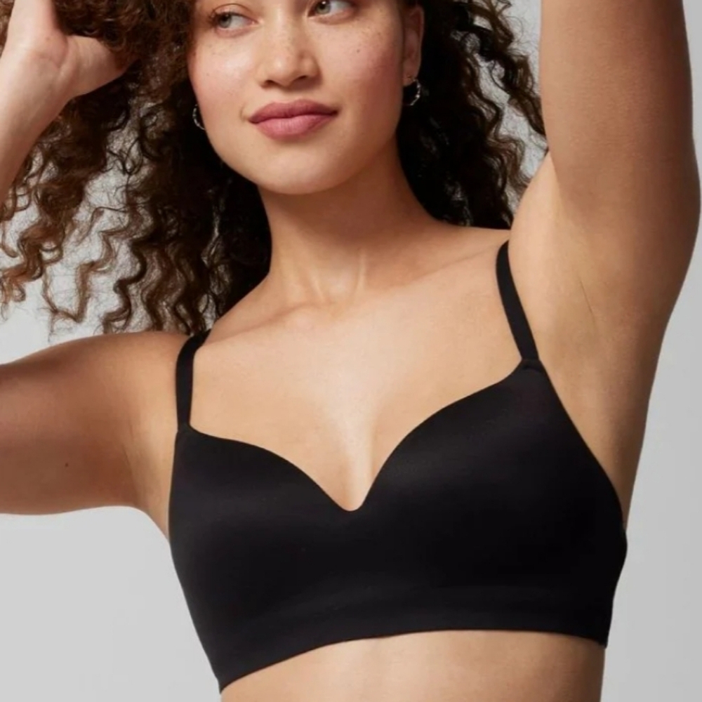 Soma Enbliss Wireless Full Coverage Bra Black Seamless Comfort Comfy Bra 36D New
